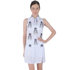 Cute Husky Puppies Women s Sleeveless Polo Tee by SychEva