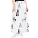 Husky Dogs With Sparkles Maxi Chiffon Skirt View1