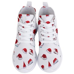 Red Christmas Hats Women s Lightweight High Top Sneakers by SychEva
