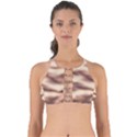 Pink  Waves Abstract Series No6 Perfectly Cut Out Bikini Top View1