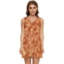 Light Reflections Abstract No7 Peach Tiered Sleeveless Mini Dress View1