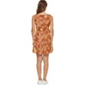 Light Reflections Abstract No7 Peach Tiered Sleeveless Mini Dress View4