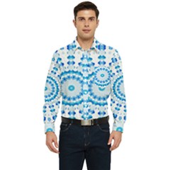 Digital Sky Men s Long Sleeve Pocket Shirt  by Sparkle