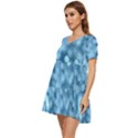 Light Reflections Abstract No8 Cool Tiered Short Sleeve Mini Dress View3