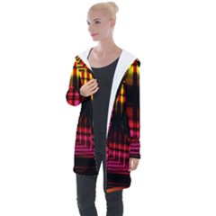 Gradient Longline Hooded Cardigan by Sparkle