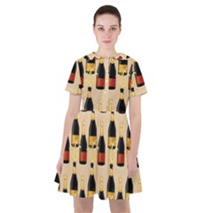 Champagne For The Holiday Sailor Dress by SychEva