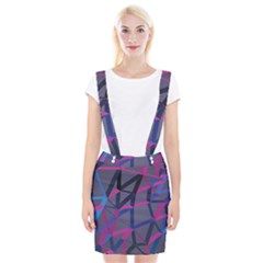 3d Lovely Geo Lines Braces Suspender Skirt by Uniqued