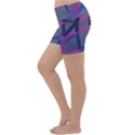 3d Lovely Geo Lines Lightweight Velour Yoga Shorts View2