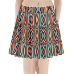 Digital Illusion Pleated Mini Skirt by Sparkle