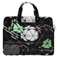 Digital Illusion Macbook Pro Double Pocket Laptop Bag by Sparkle