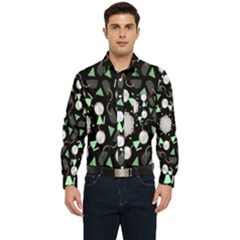 Digital Illusion Men s Long Sleeve Pocket Shirt  by Sparkle