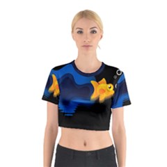 Digital Illusion Cotton Crop Top by Sparkle