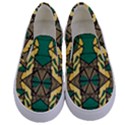 Abstract pattern geometric backgrounds   Kids  Canvas Slip Ons View1