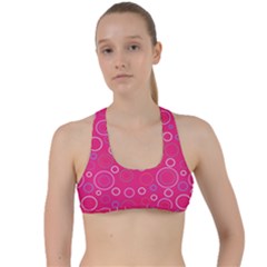 Circle Criss Cross Racerback Sports Bra by SychEva