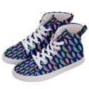 Colorful Feathers Women s Hi-Top Skate Sneakers View2