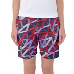 3d Lovely Geo Lines Vii Women s Basketball Shorts by Uniqued