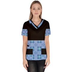 Digitaldesign Women s V-neck Scrub Top by Sparkle