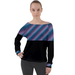 Shadecolors Off Shoulder Long Sleeve Velour Top by Sparkle
