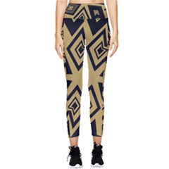 Abstract Pattern Geometric Backgrounds   Pocket Leggings  by Eskimos