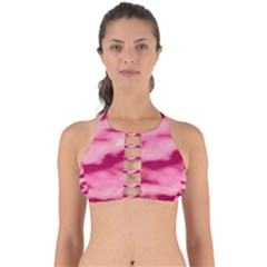 Pink  Waves Flow Series 4 Perfectly Cut Out Bikini Top by DimitriosArt