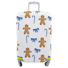 Gingerbread Man And Candy Luggage Cover (medium) by SychEva