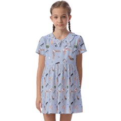 Office Kids  Asymmetric Collar Dress by SychEva