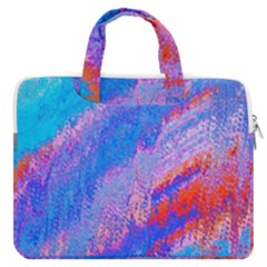 Fractal Macbook Pro Double Pocket Laptop Bag by Sparkle