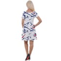 Abstract pattern geometric backgrounds   Cap Sleeve Velour Dress  View2