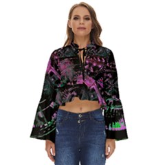 Doppler Ultrasound Boho Long Bell Sleeve Top by MRNStudios