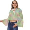 Pastel Mermaid Sparkles Boho Long Bell Sleeve Top View2