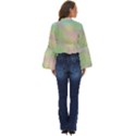 Pastel Mermaid Sparkles Boho Long Bell Sleeve Top View4