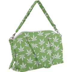 Weed Pattern Canvas Crossbody Bag by Valentinaart