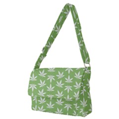 Weed Pattern Full Print Messenger Bag (m) by Valentinaart