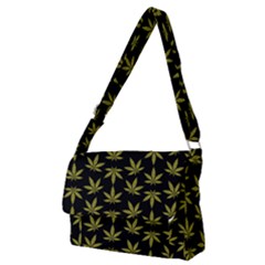 Weed Pattern Full Print Messenger Bag (m) by Valentinaart