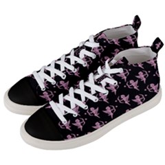 Cupid Pattern Men s Mid-top Canvas Sneakers by Valentinaart