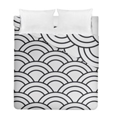 Black And White Pattern Duvet Cover Double Side (full/ Double Size) by Valentinaart