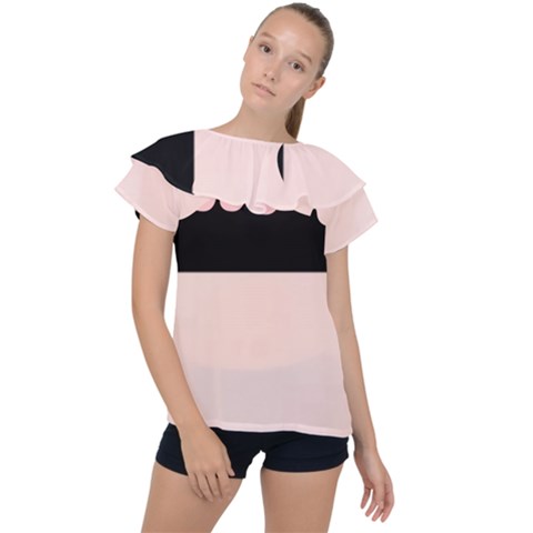 Janet1 Ruffle Collar Chiffon Blouse by Janetaudreywilson