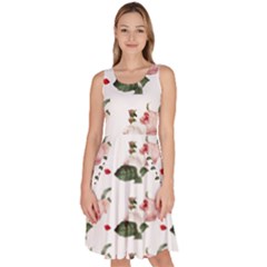 Love Spring Floral Knee Length Skater Dress With Pockets by Janetaudreywilson