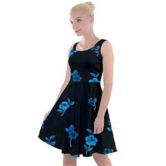 Flowers Pattern Knee Length Skater Dress by Sparkle