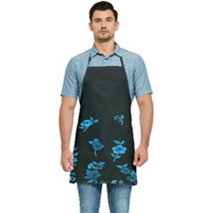 Flowers Pattern Kitchen Apron by Sparkle