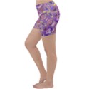 Liquid Art Pouring Abstract Seamless Pattern Tiger Eyes Lightweight Velour Yoga Shorts View2