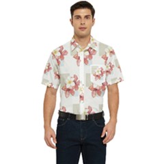 Floral Men s Short Sleeve Pocket Shirt  by Sparkle