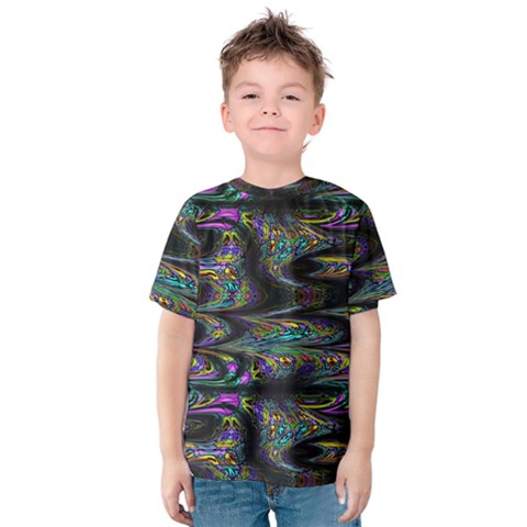 Abstract Art - Adjustable Angle Jagged 2 Kids  Cotton Tee by EDDArt