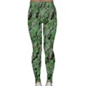 Botanic Camouflage Pattern Lightweight Velour Classic Yoga Leggings View2