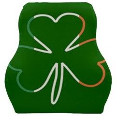 Shamrock Irish Clover St Patrick Car Seat Velour Cushion  by yoursparklingshop