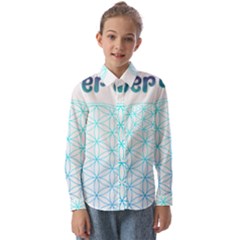 Flower Of Life  Kids  Long Sleeve Shirt by tony4urban