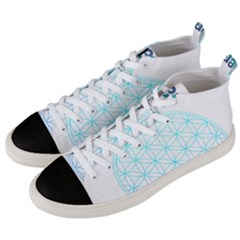 Flower Of Life  Men s Mid-top Canvas Sneakers by tony4urban