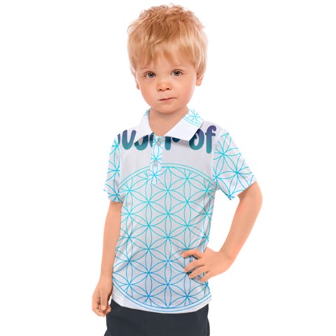 Flower Of Life  Kids  Polo Tee by tony4urban