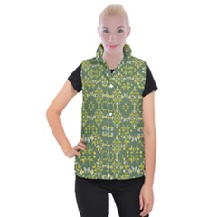 Abstract Pattern Geometric Backgrounds   Women s Button Up Vest by Eskimos