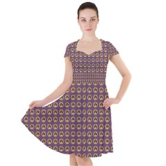 Olimedpurp Cap Sleeve Midi Dress by violetheavensky